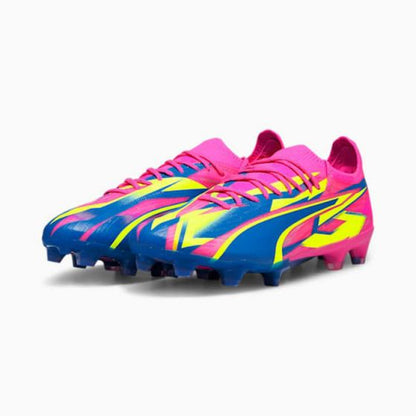 Puma Ultra Ultimate FG/AG Firm Ground Soccer Cleat - Luminous Pink-Ultra Blue-Yellow Alert