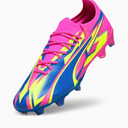 Puma Ultra Ultimate FG/AG Firm Ground Soccer Cleat - Luminous Pink-Ultra Blue-Yellow Alert