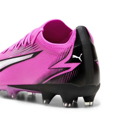 Puma Ultra Match FG/AG Firm Ground Soccer Cleat - Poison Pink/ Puma White/ Black