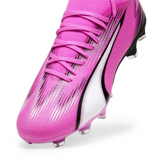 Puma Ultra Match FG/AG Firm Ground Soccer Cleat - Poison Pink/ Puma White/ Black