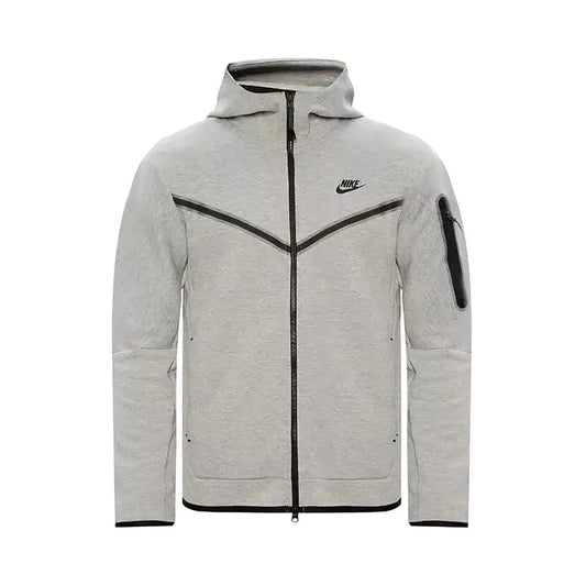 Nike Tech Fleece Full-Zip Windrunner Hoodie- Grey