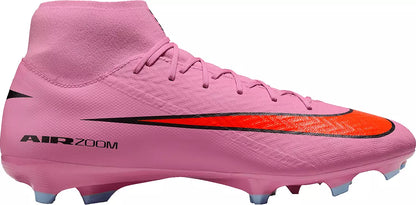 Nike Air Zoom Mercurial Superfly 10 Academy FG Firm Ground Soccer Cleats -Magic Flamingo/ Black Total Crimson