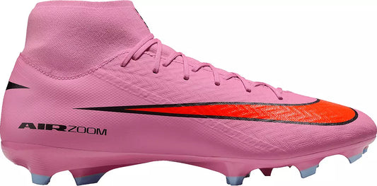 Nike Air Zoom Mercurial Superfly 10 Academy FG Firm Ground Soccer Cleats -Magic Flamingo/ Black Total Crimson