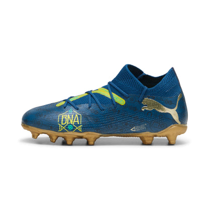 Puma Future Match BNA FG/AG Junior Firm Ground Soccer Cleat - Blue/Yellow/Green/Gold