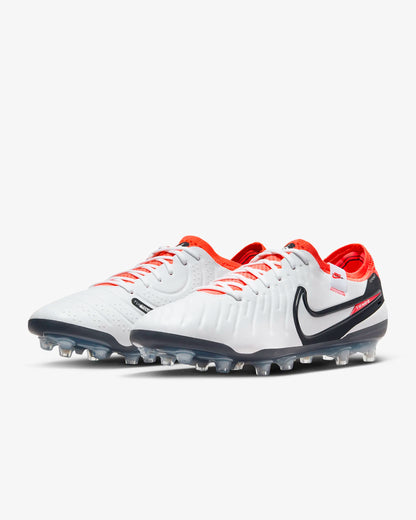 Nike Legend 10 Elite AG Artificial-Grass Soccer Cleat - White/Bright Crimson/Black