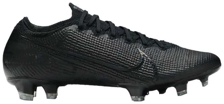 Nike Mercurial Vapor 13 Elite FG Firm Ground Soccer Cleat - Black/ Black-Matte Silver