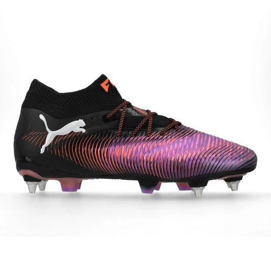 Puma Future 8 Ultimate  FG/AG Firm Ground Soccer Cleat - Black/White/Glowing Red