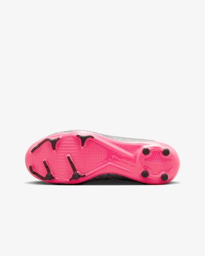 Nike Jr. Zoom Mercurial Superfly 9 Pro XXV FG- Metallic Silver/Hyper Pink
