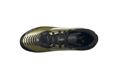 Adidas F50 League Firm Ground/Multi Ground Junior Messi Soccer Cleats-Metallic Gold/White/Gold