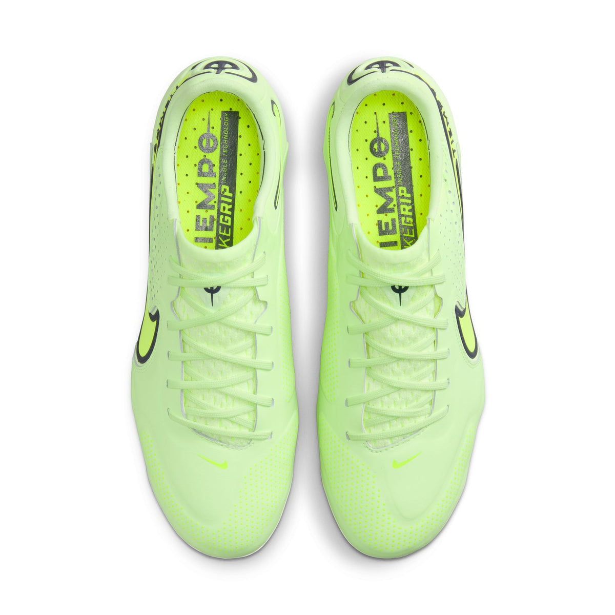 Nike Tiempo Legend 9 Elite FG Firm Ground Soccer Cleat - Yellow/White/Dark Grey