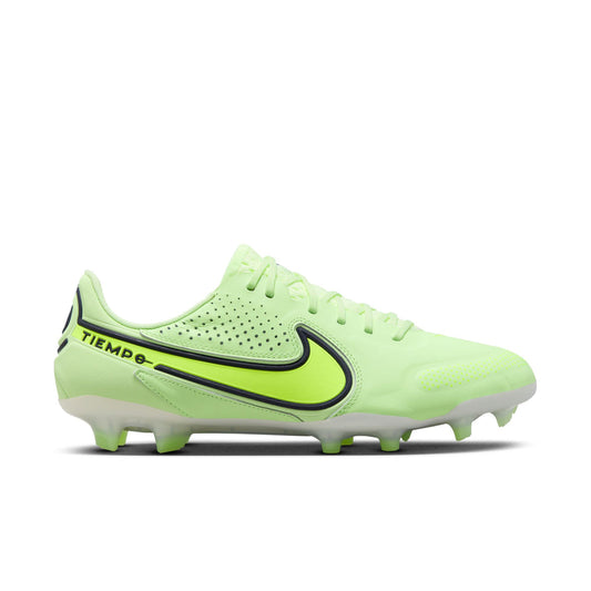 Nike Tiempo Legend 9 Elite FG Firm Ground Soccer Cleat - Yellow/White/Dark Grey
