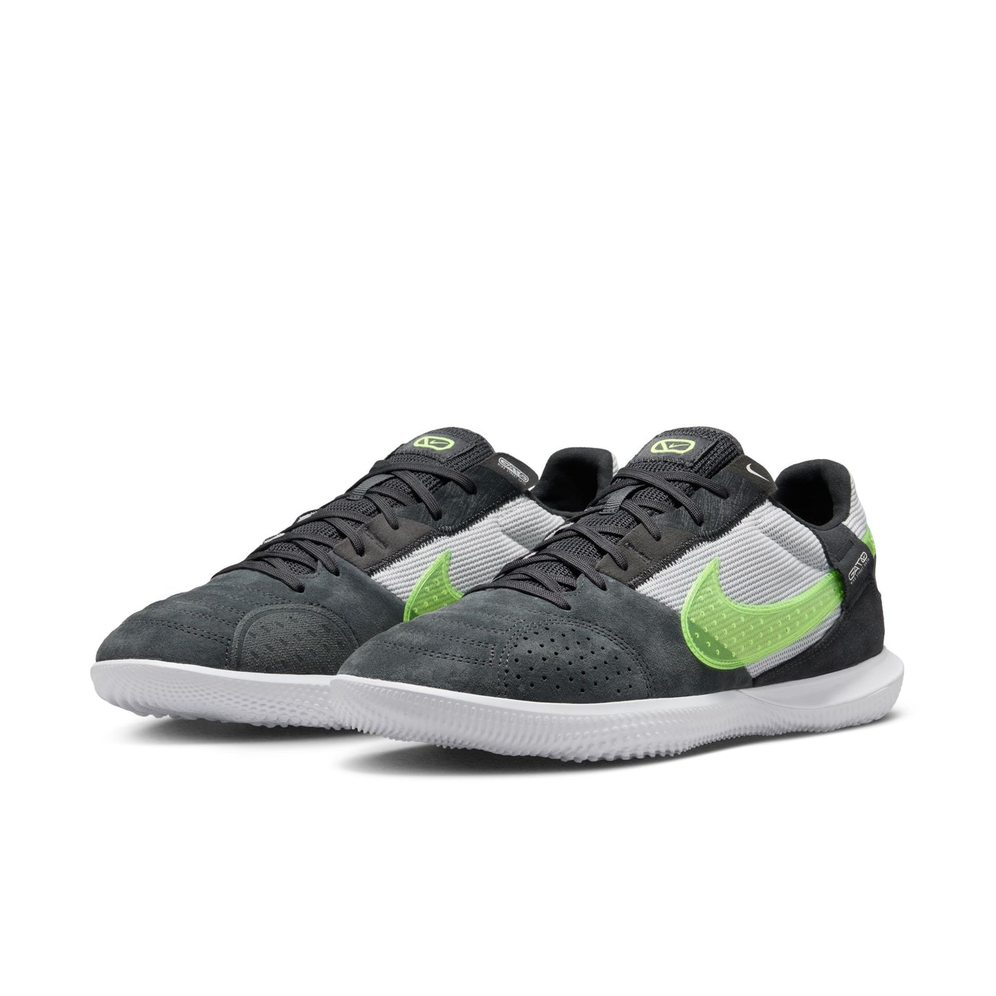 Nike StreetGato Indoor Soccer Shoe- Black/ Volt