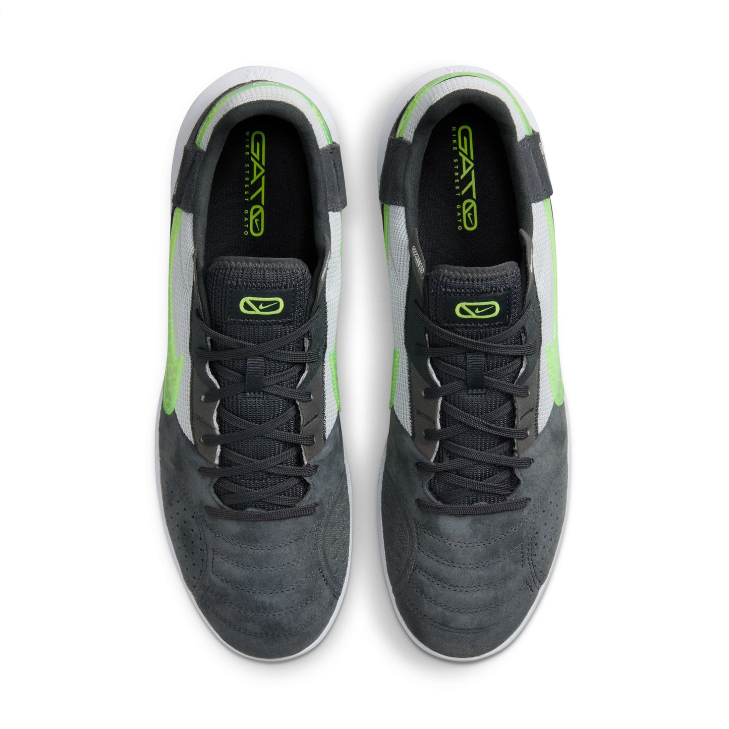 Nike StreetGato Indoor Soccer Shoe- Black/ Volt