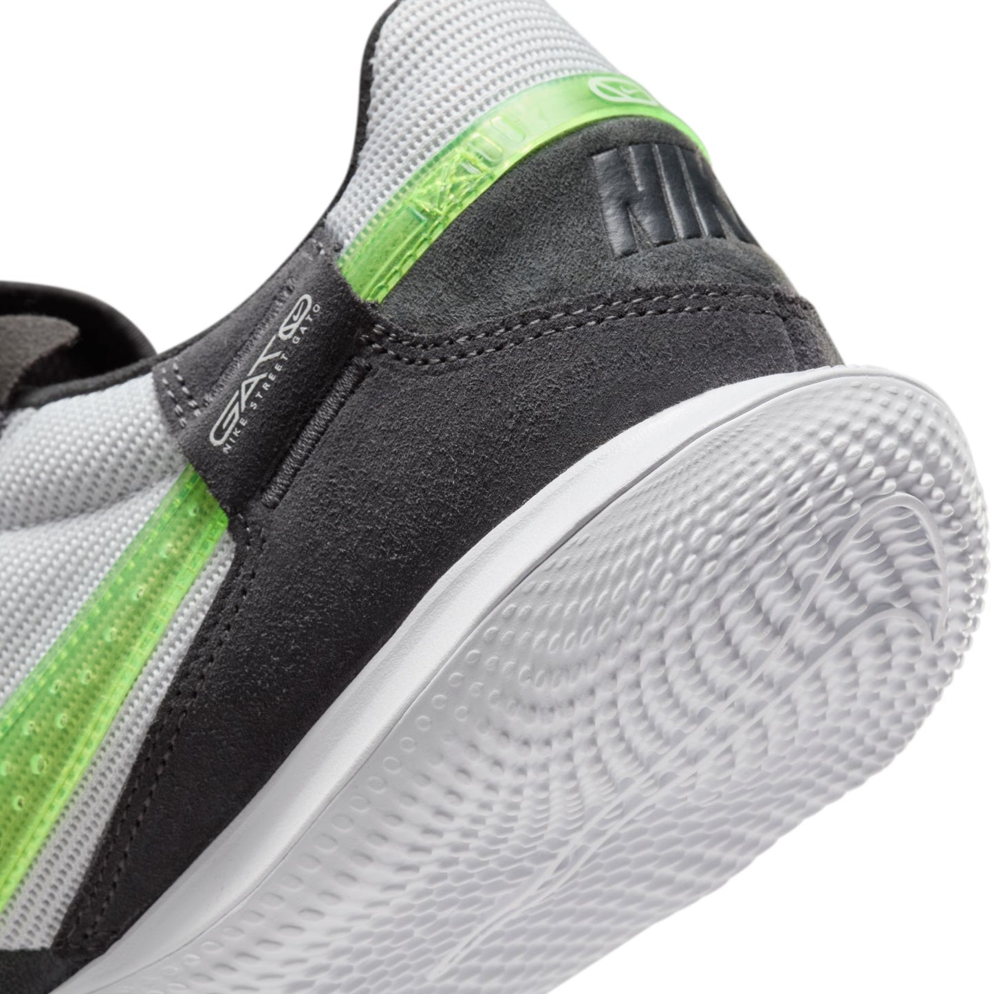 Nike StreetGato Indoor Soccer Shoe- Black/ Volt