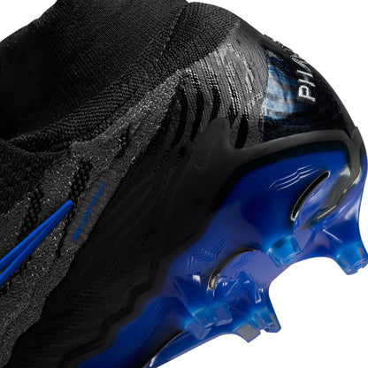 Nike Phantom GX Elite DF FG Firm Ground Soccer Cleats - Black/Chrome/HyperRoyal