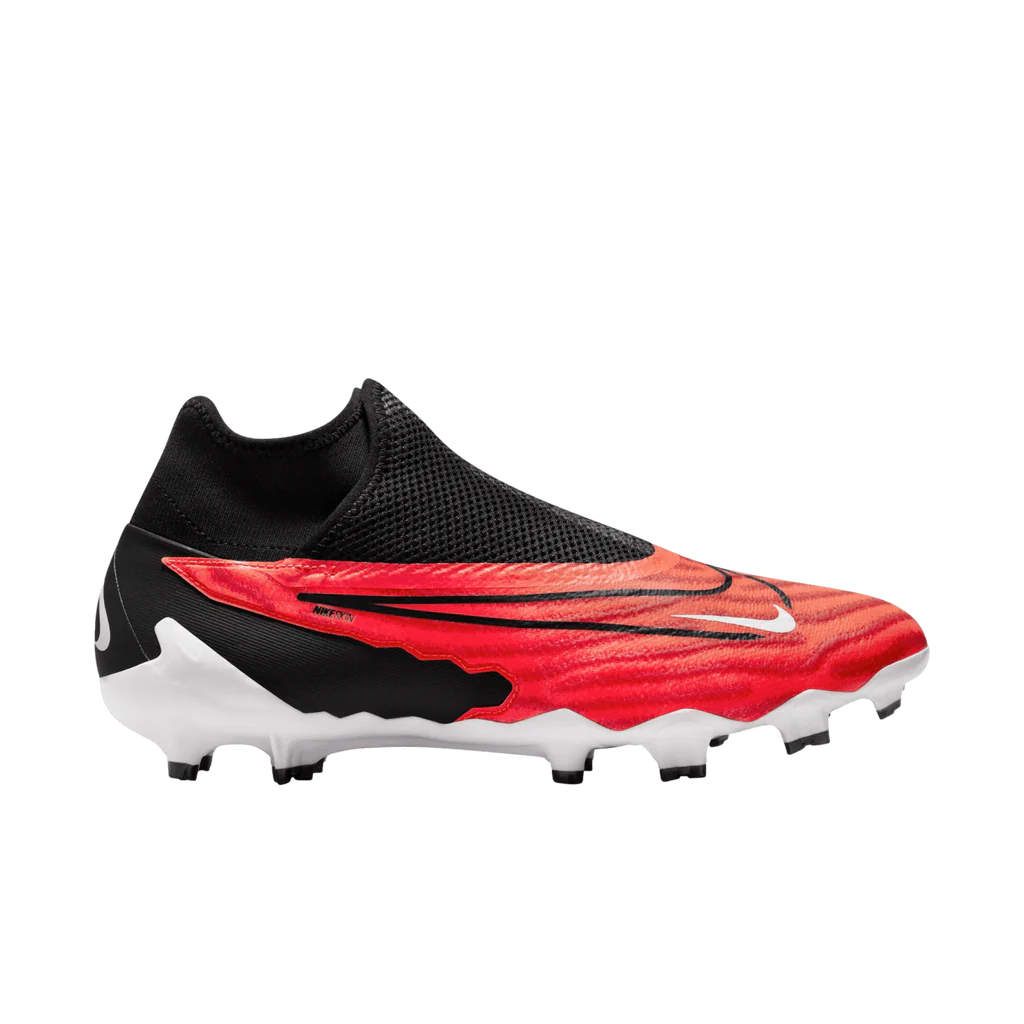 Nike Phantom GX Pro DF FG Firm Ground Soccer Cleats - Bright Crimson/ Black-White