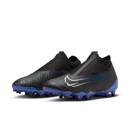 Nike Phantom GX Academy DF MG Multi Ground Soccer Cleats-Black/Chrome-Hyper Royal