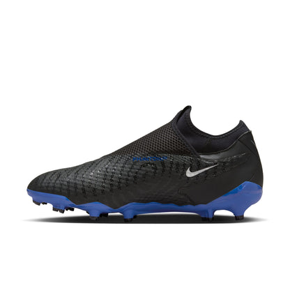 Nike Phantom GX Academy DF MG Multi Ground Soccer Cleats-Black/Chrome-Hyper Royal