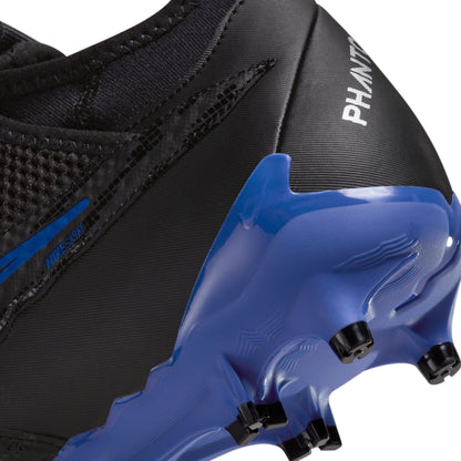 Nike Phantom GX Academy DF MG Multi Ground Soccer Cleats-Black/Chrome-Hyper Royal