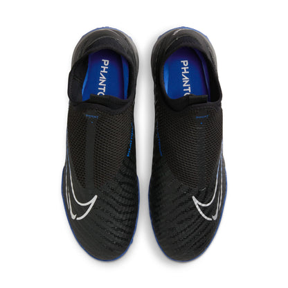 Nike Phantom GX Academy Turf Soccer Shoes -Black/Chrome-Hyper Royal