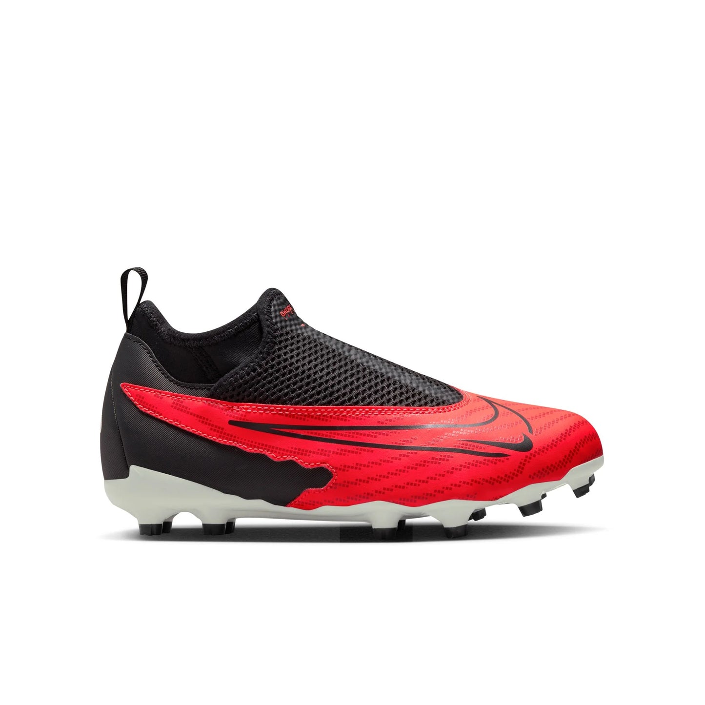 Nike Junior Phantom GX Academy DF FG/MG Soccer Cleat - Bright Crimson/ Black-White