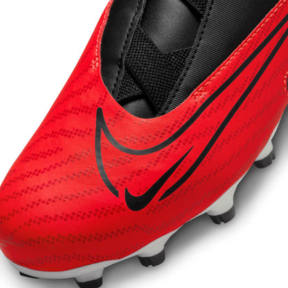 Nike Junior Phantom GX Academy FG/MG Firm Ground Soccer Cleats - Bright Crimson/Black/White