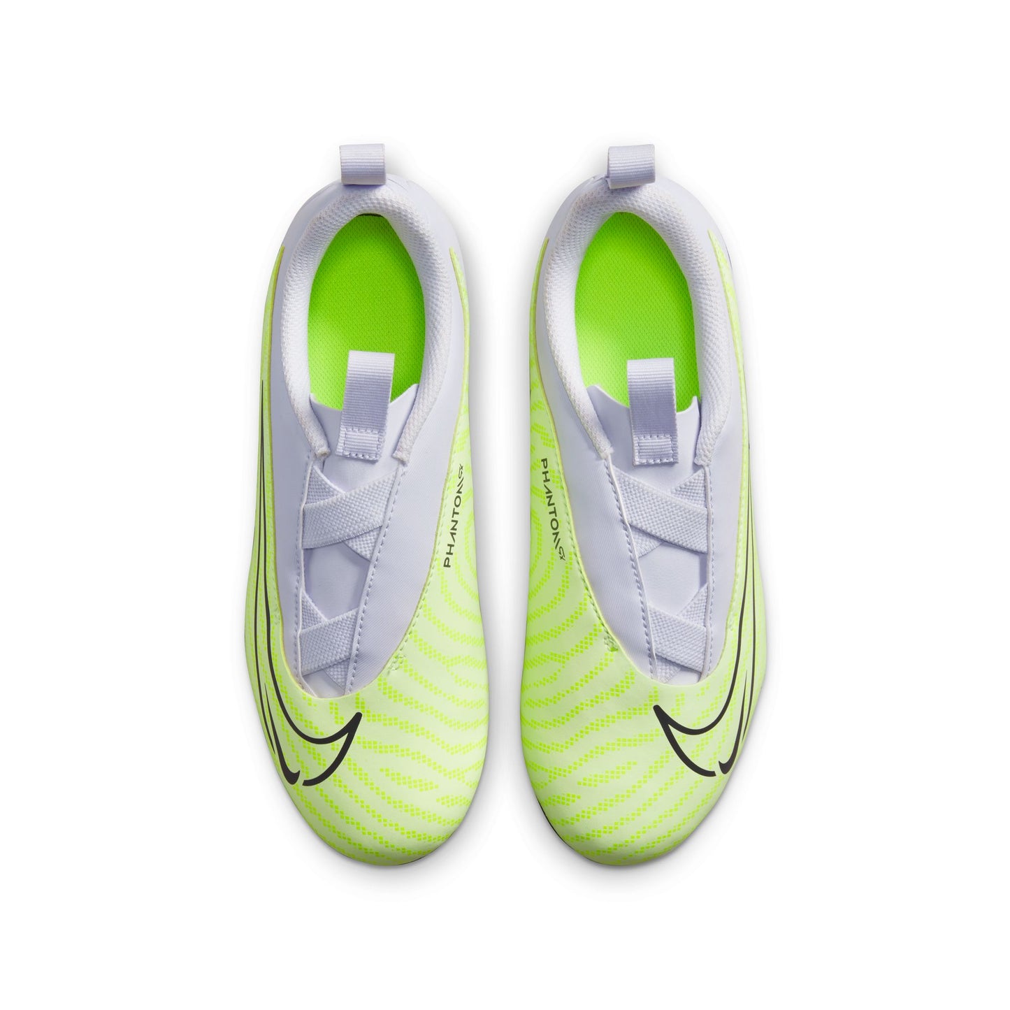 Nike Junior Phantom GX Academy FG/MG Firm Ground Soccer Cleats - Grey/Volt/Grape