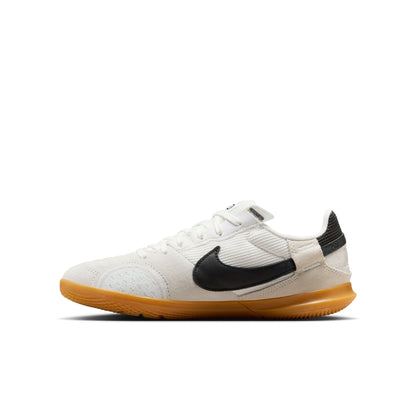 Nike JR Streetgato France Indoor Soccer Shoes  - Summit White/ Night Forest