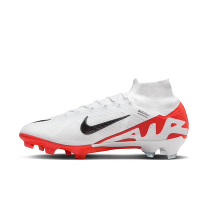 Nike Air Zoom Mercurial Superfly 9 Elite FG Firm Ground Soccer Cleat - Bright Crimson/ White-Black