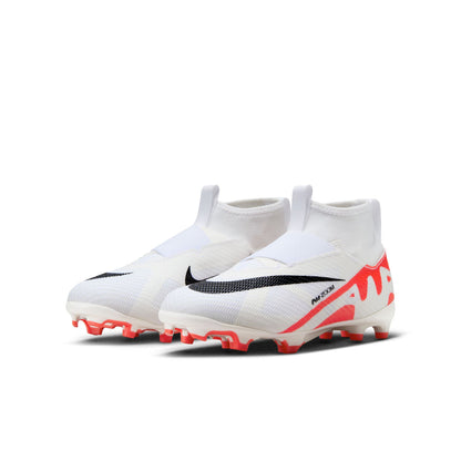 Nike Junior Air Zoom Superfly 9 Pro FG Firm Ground Soccer Cleat - Bright Crimson/ White-Black