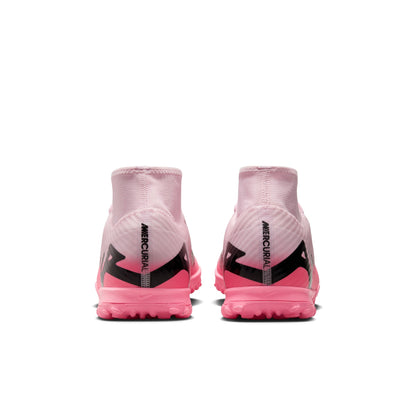 Nike Air Zoom Mercurial Superfly 9 Academy TF Turf Soccer Shoe - Pink Foam/ Black Rose Mousse