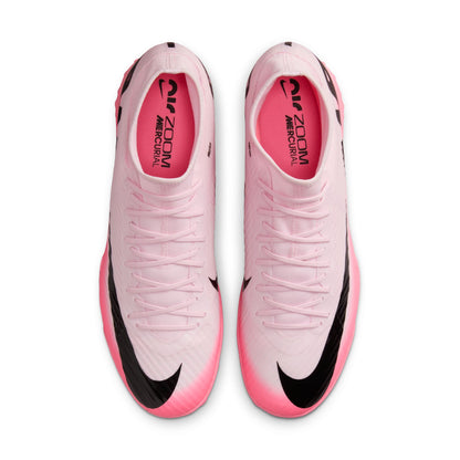 Nike Air Zoom Mercurial Superfly 9 Academy TF Turf Soccer Shoe - Pink Foam/ Black Rose Mousse