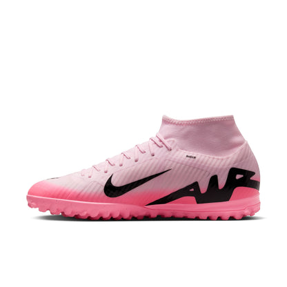 Nike Air Zoom Mercurial Superfly 9 Academy TF Turf Soccer Shoe - Pink Foam/ Black Rose Mousse