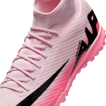 Nike Air Zoom Mercurial Superfly 9 Academy TF Turf Soccer Shoe - Pink Foam/ Black Rose Mousse