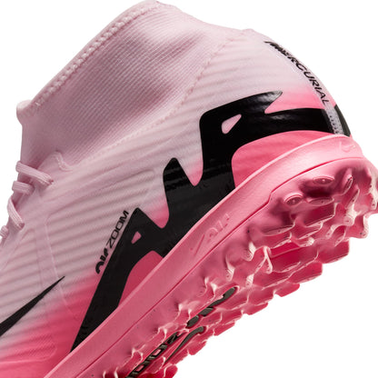 Nike Air Zoom Mercurial Superfly 9 Academy TF Turf Soccer Shoe - Pink Foam/ Black Rose Mousse