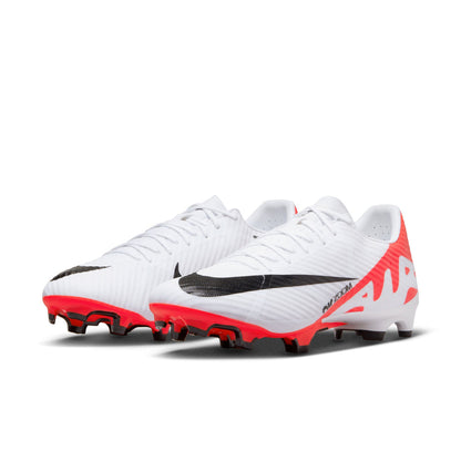 Nike Air Zoom Mercurial Vapor 15 Academy FG/MG Soccer Cleat - White/Bright Crimson/Black