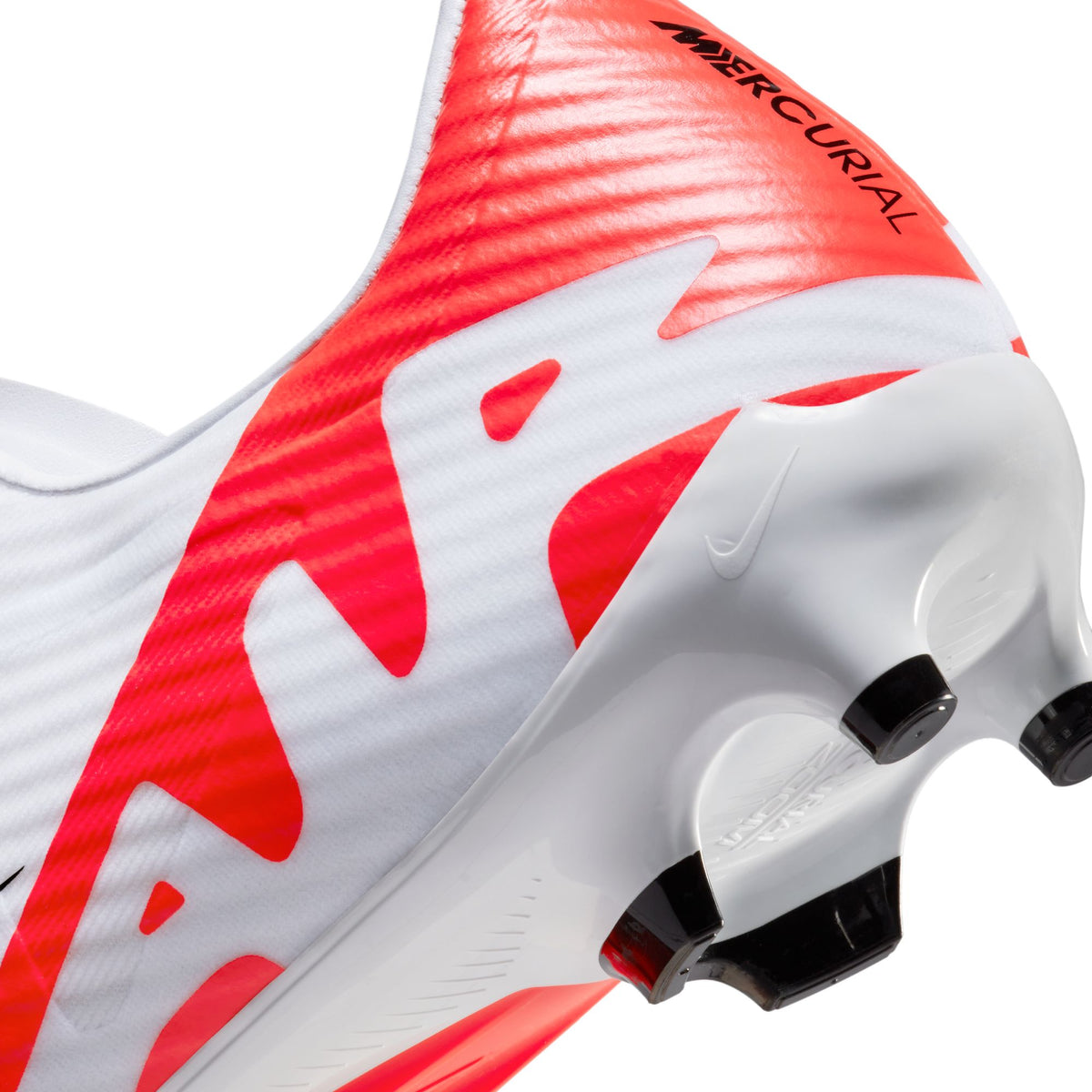 Nike Air Zoom Mercurial Vapor 15 Academy FG/MG Soccer Cleat - White/Bright Crimson/Black