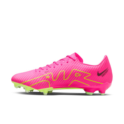 Nike Zoom Mercurial Vapor 15 Academy FG/MG Firm Ground Soccer Cleat - Pink/Yellow/Dark Grey