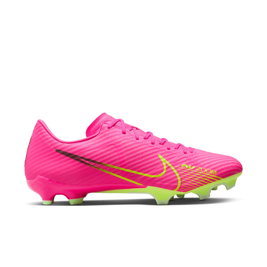 Nike Zoom Mercurial Vapor 15 Academy FG/MG Firm Ground Soccer Cleat - Pink/Yellow/Dark Grey