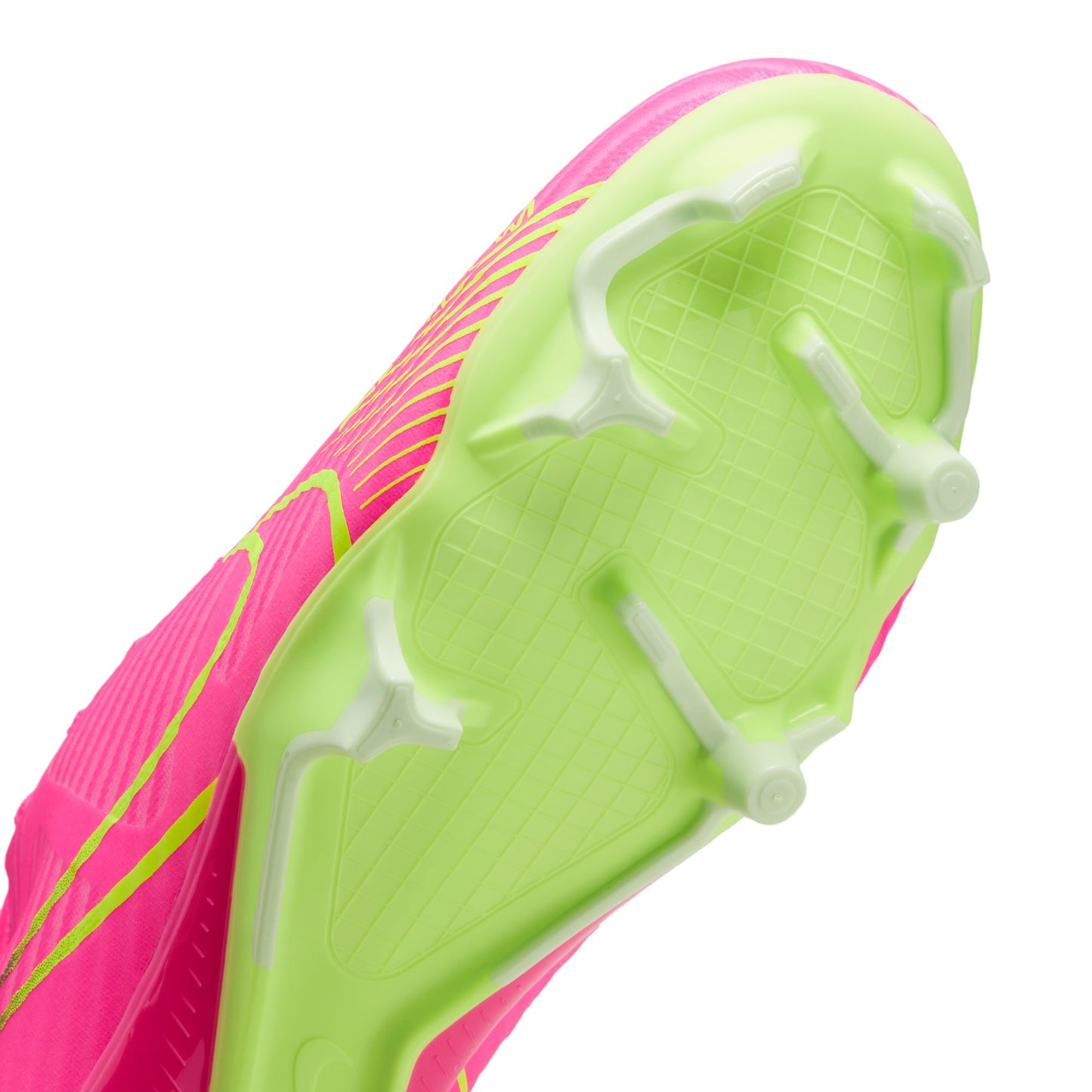 Nike Zoom Mercurial Vapor 15 Academy FG/MG Firm Ground Soccer Cleat - Pink/Yellow/Dark Grey