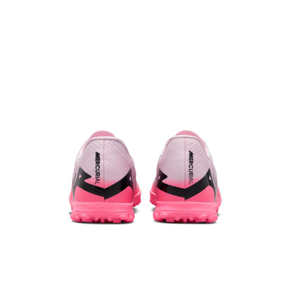 Nike Air Zoom Mercurial Vapor 15 Academy TF Turf Soccer Shoe - Pink Foam/ Black Rose Mousse