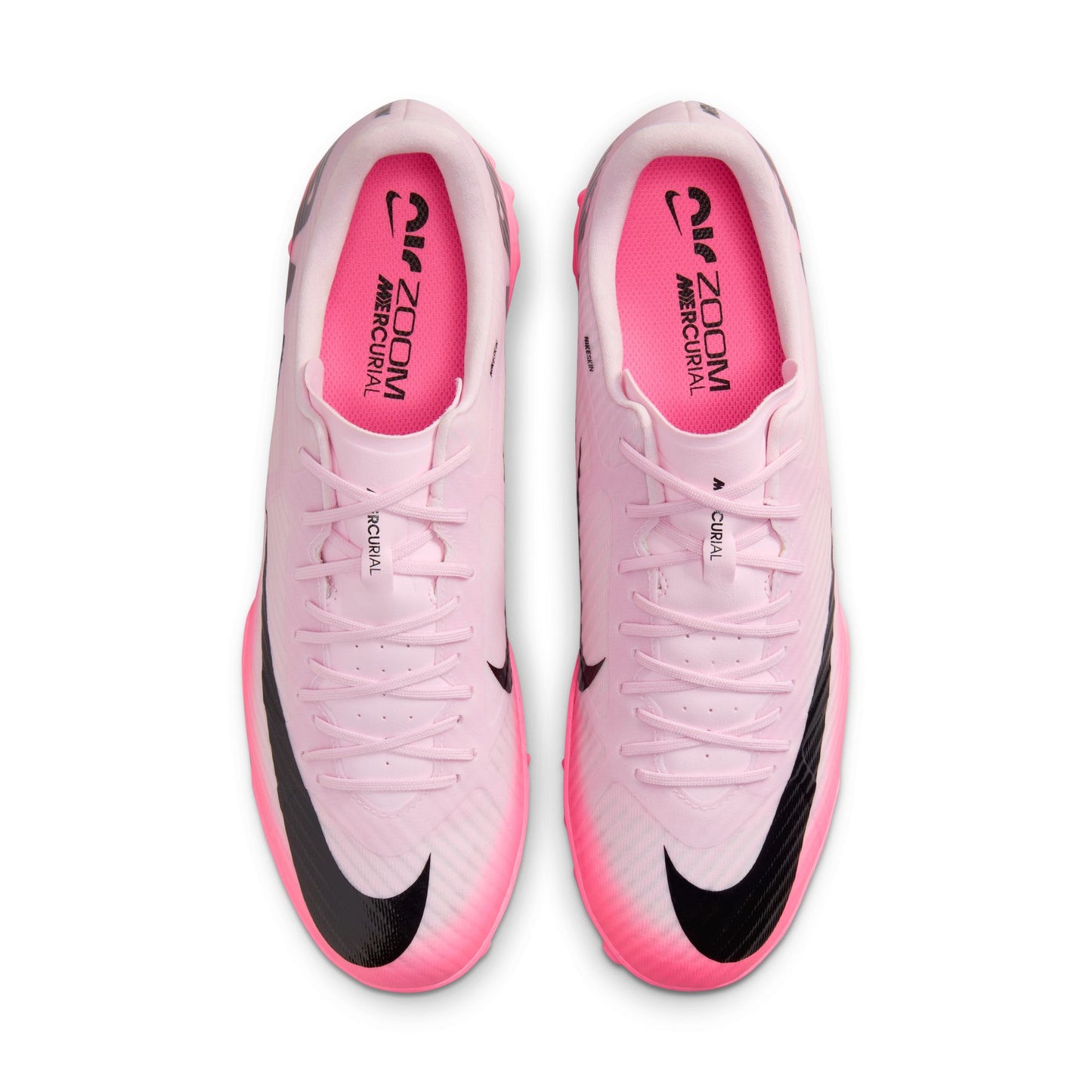 Nike Air Zoom Mercurial Vapor 15 Academy TF Turf Soccer Shoe - Pink Foam/ Black Rose Mousse