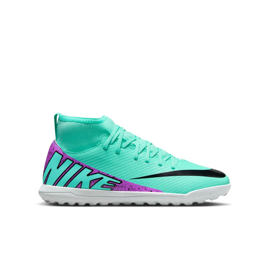 Nike Junior Mercurial Superfly 9 Club TF Soccer Cleats - Hyper Turquoise/Fuchsia Dream/Black/White