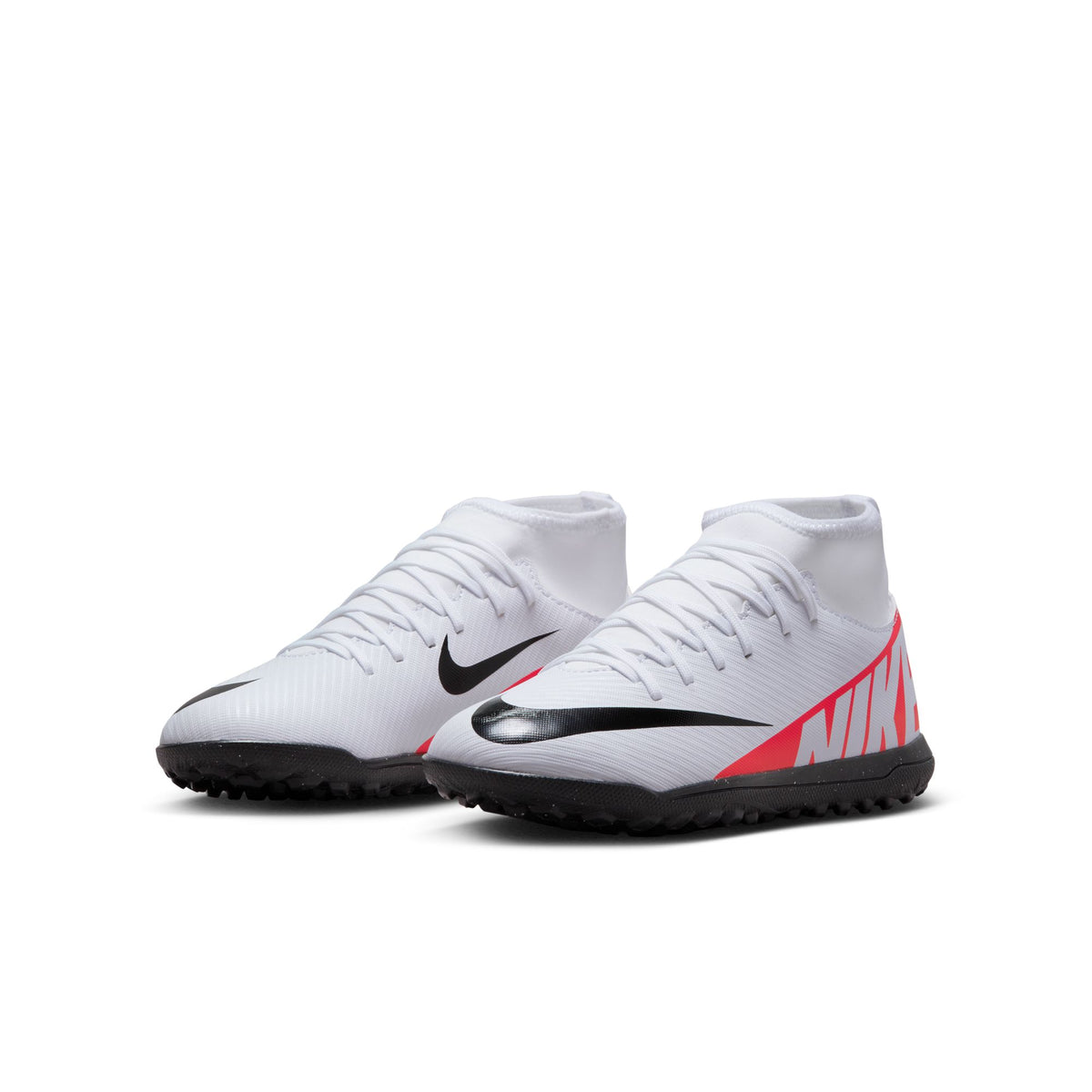 Nike Junior Mercurial Superfly 9 Club TF Soccer Cleats - Bright Crimson/White/Black