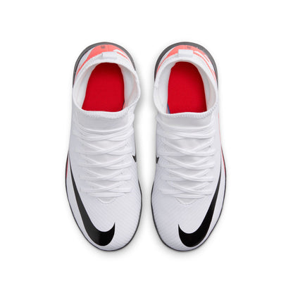 Nike Junior Mercurial Superfly 9 Club TF Soccer Cleats - Bright Crimson/White/Black