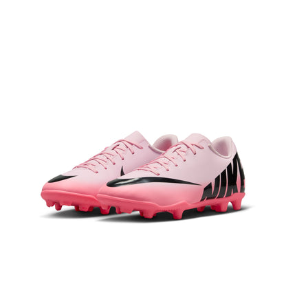 Nike Junior. Mercurial Vapor 15 Club Firm Ground/MultiGround Soccer Cleats- Pink Foam/Black