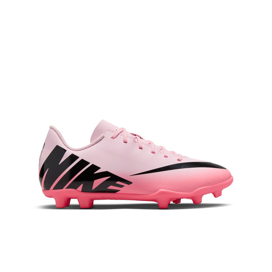 Nike Junior. Mercurial Vapor 15 Club Firm Ground/MultiGround Soccer Cleats- Pink Foam/Black