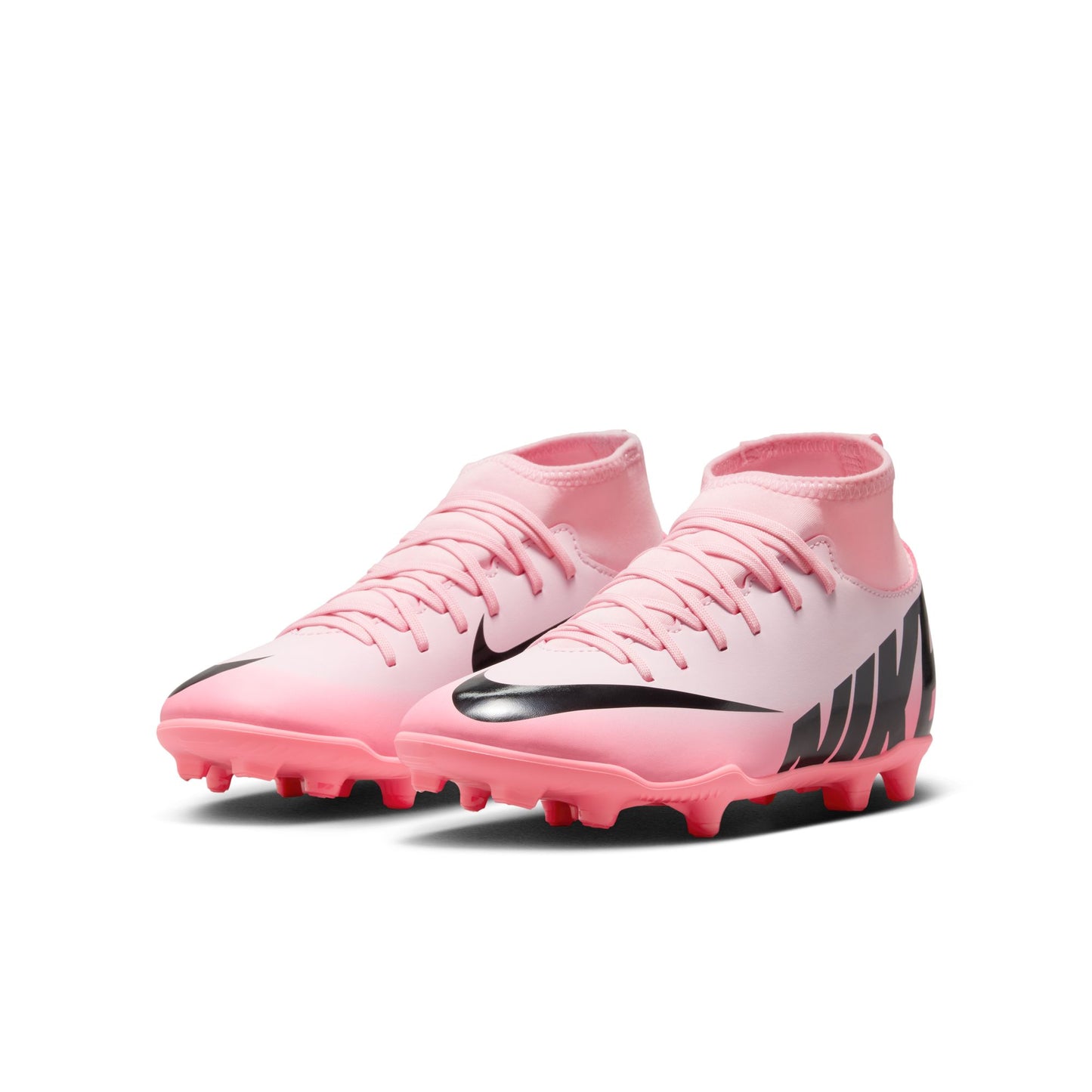 Nike Junior Zoom Superfly 9 Club FG/MG Firm Ground Cleats - Pink Foam/Black