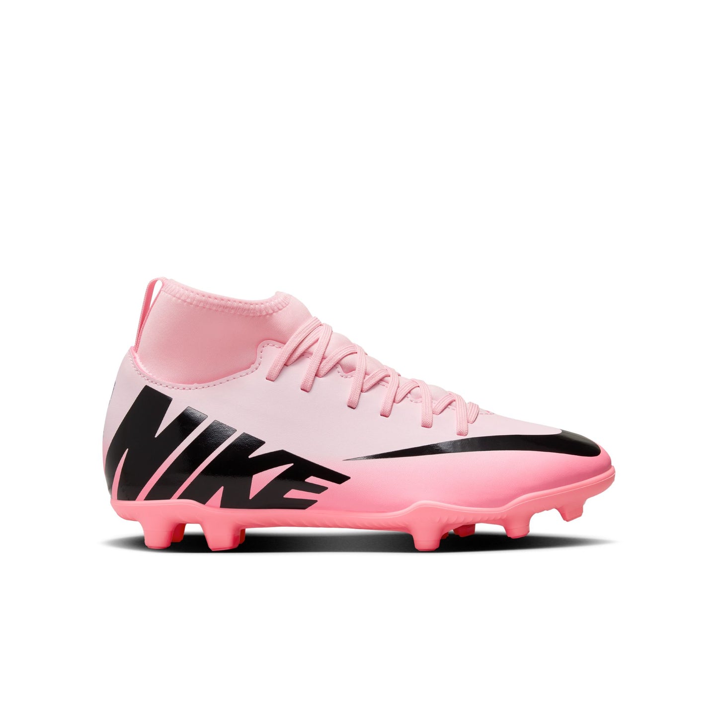 Nike Junior Zoom Superfly 9 Club FG/MG Firm Ground Cleats - Pink Foam/Black