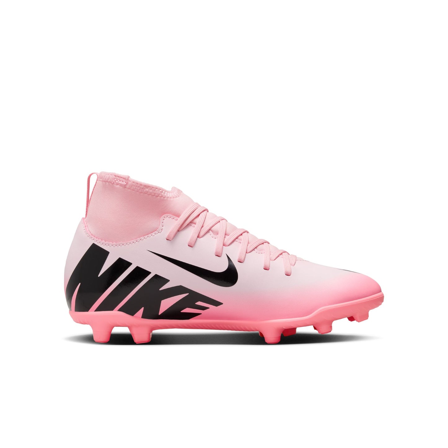 Nike Junior Zoom Superfly 9 Club FG/MG Firm Ground Cleats - Pink Foam/Black